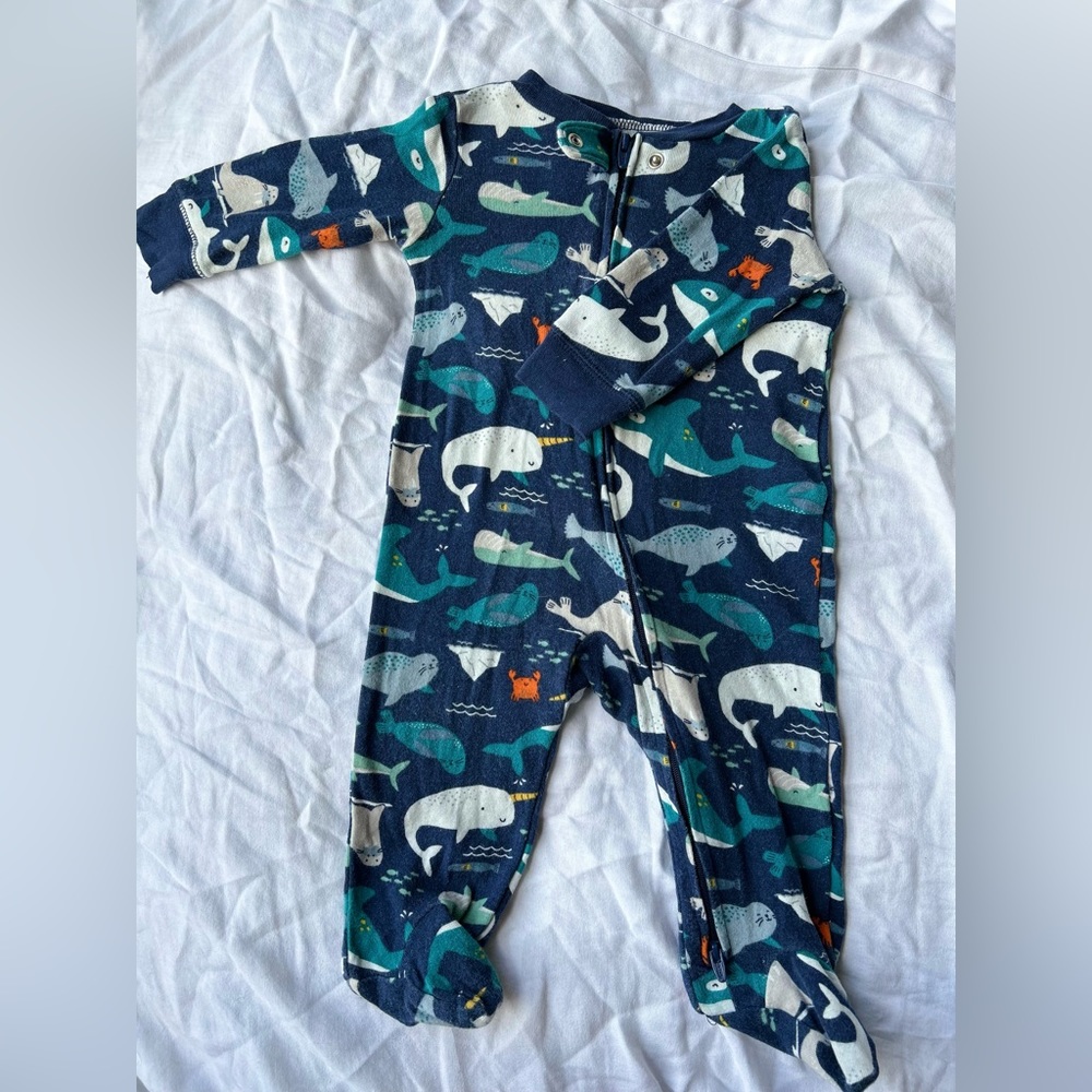 Carters Blue Baby Boy Footie Pajamas 6m